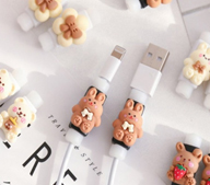 단선방지 캐릭터 보호캡 충전기보호캡 귀여운케이블캡 단선방지귀여운