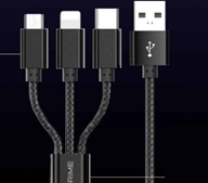 멀티충전케이블 1.2M 초고속충전 핸드폰충전기 급속충전케이블 5핀충전케이블