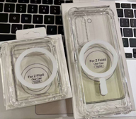 핸드폰케이스 갤럭시 Z 폴드5 Z 플립5 투명 실리콘 맥세이프 폴더 휴대폰 커플 제트 지폴드