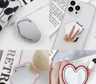 레터링 거울 스마트폰 톡 6종