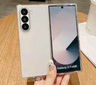[해외] 아이폰케이스 적용 삼성 Zfold6 투명 낙하 방지 Pc 케이스 Zfold5 4 심플 전체