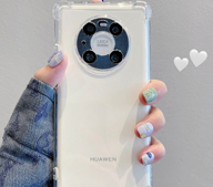 [해외] 아이폰케이스 화웨이 Mate40pro 휴대 전화 케이스 투명 Mate50 초박형 Mate3